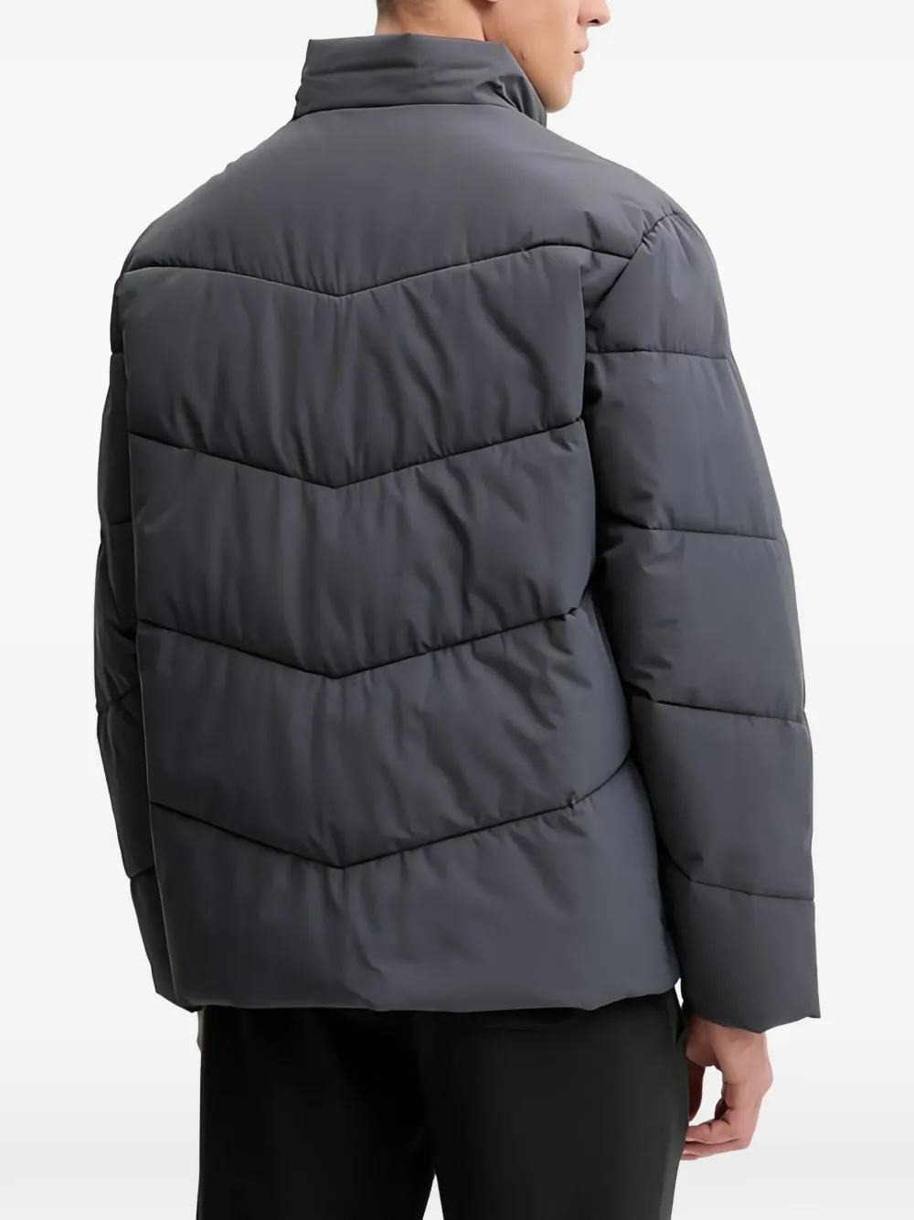 Hummel Gewatteerd jack met rits Grijs