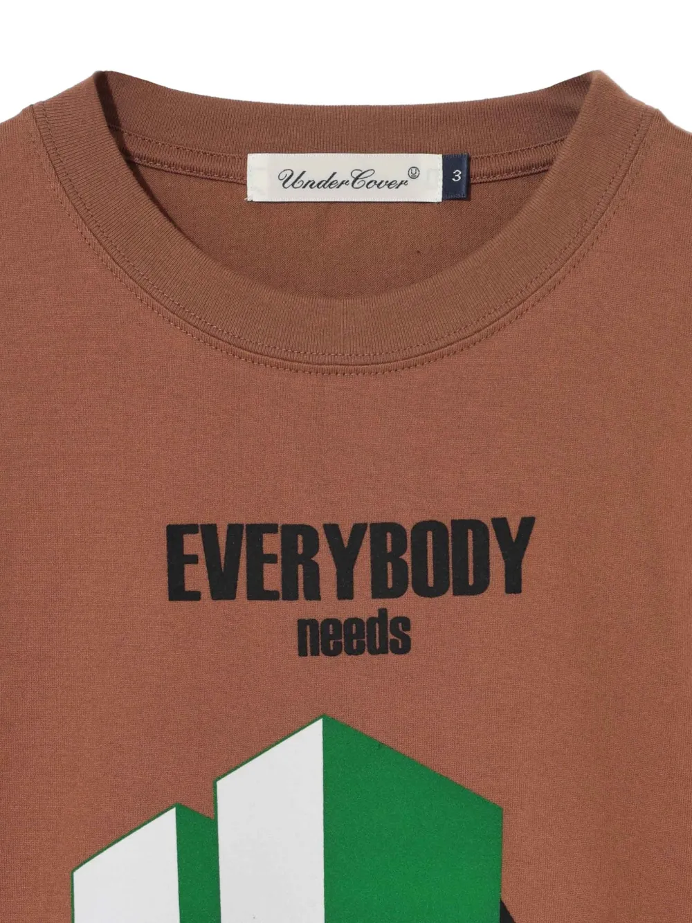 Undercover T-shirt met print Bruin