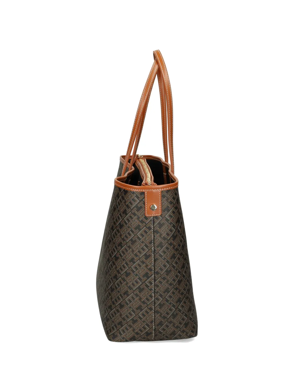 Tommy Hilfiger Schoudertas met monogram Bruin