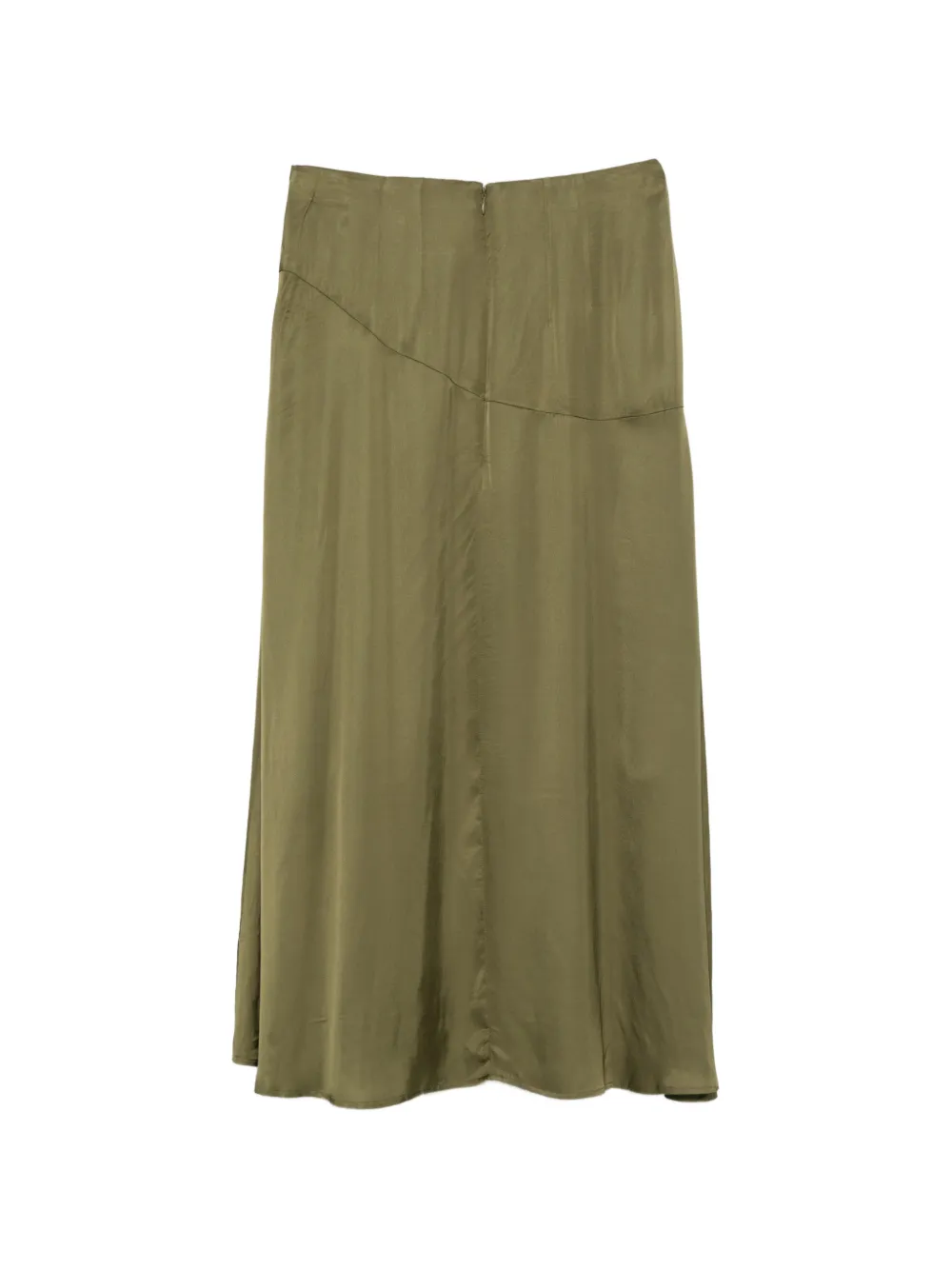 Essentiel Antwerp Midi-rok met gedrapeerd detail Groen