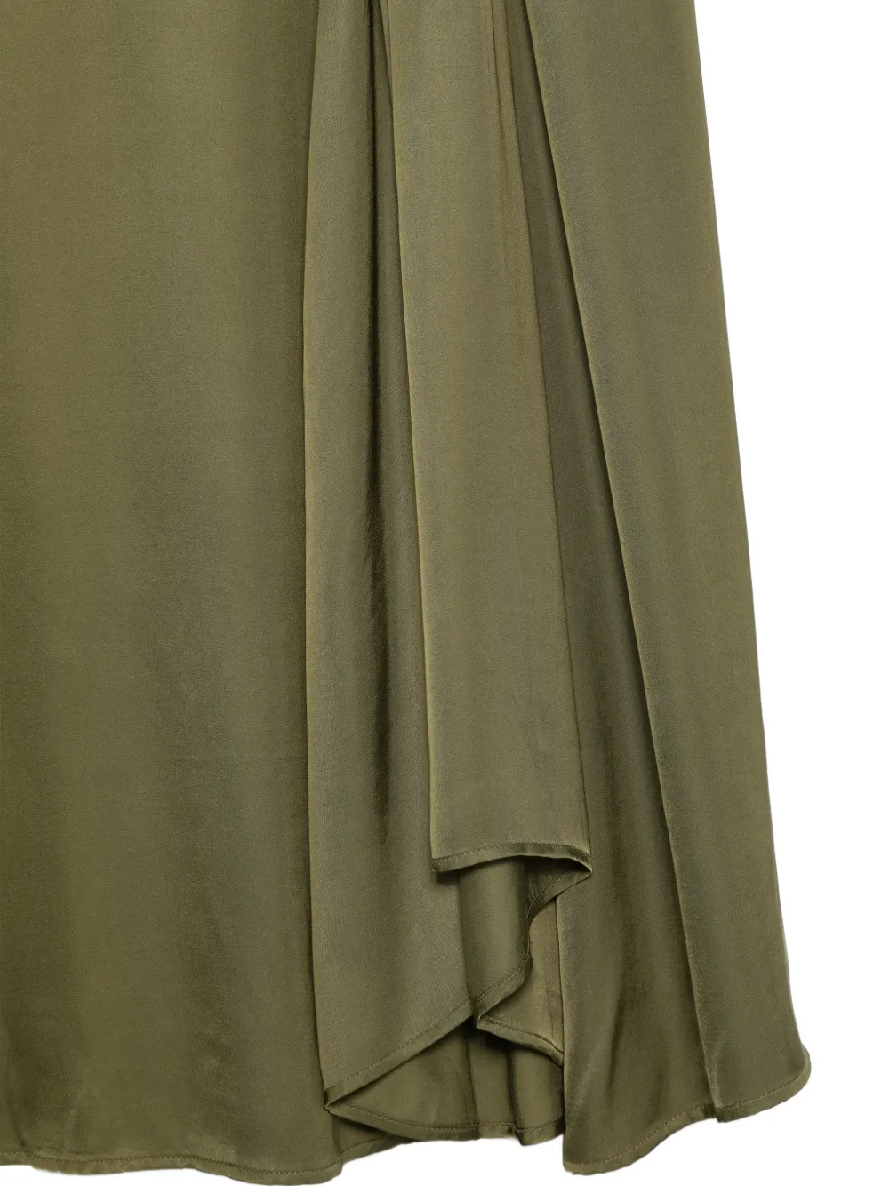 Essentiel Antwerp Midi-rok met gedrapeerd detail Groen