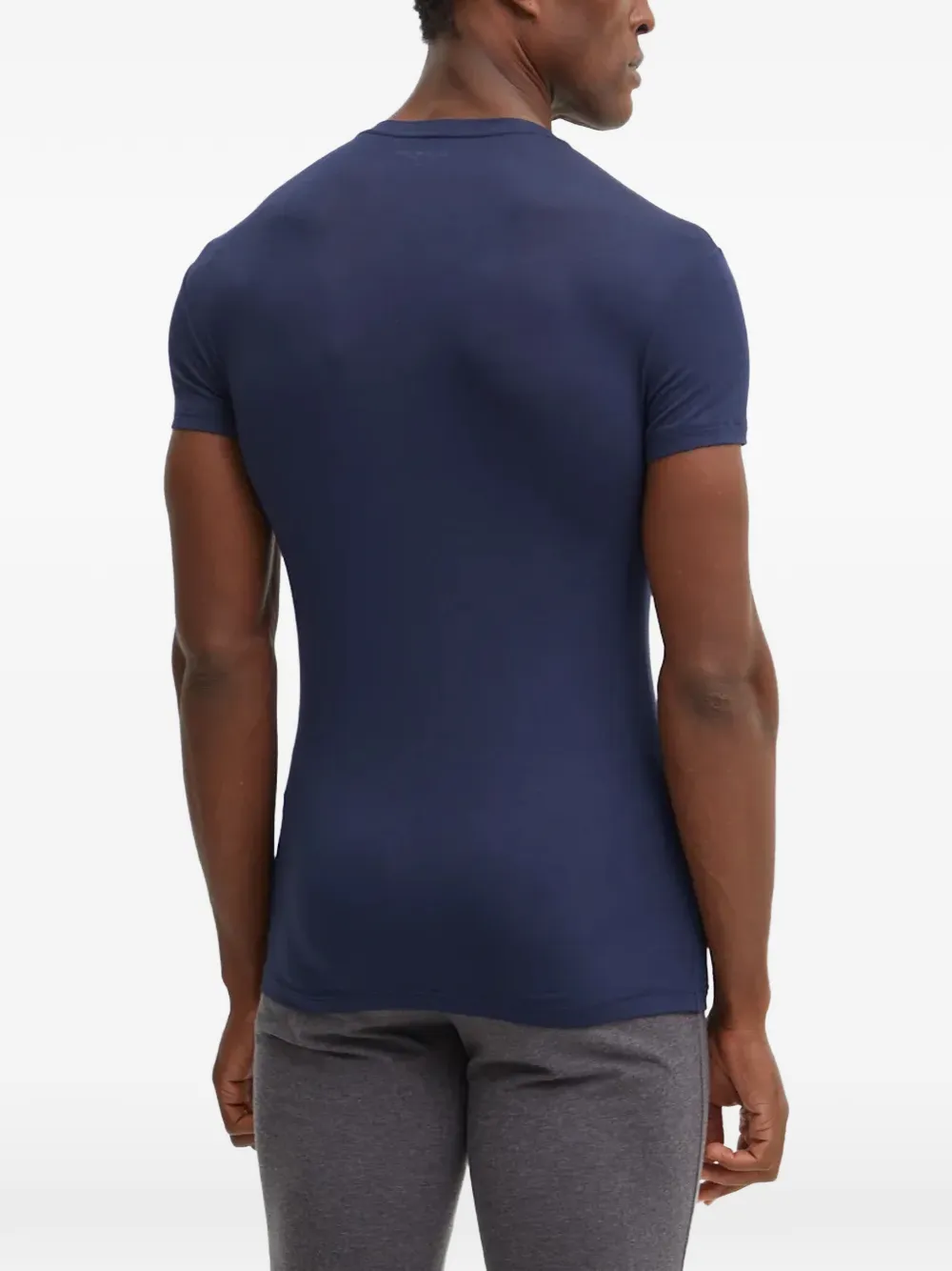 Emporio Armani Twee T-shirts met logoprint Blauw