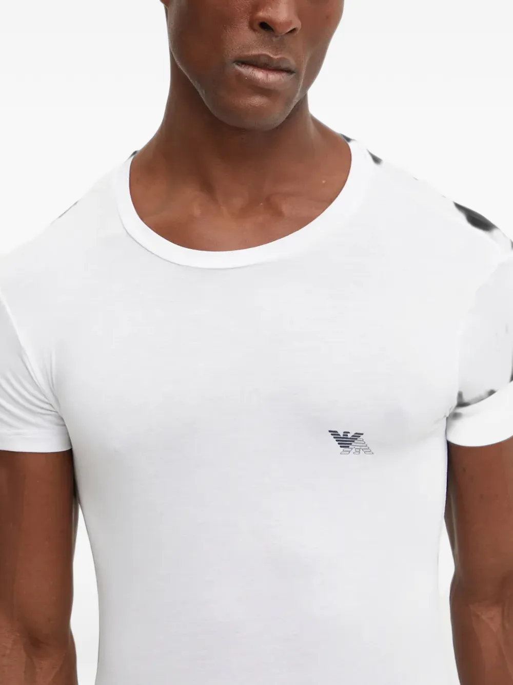 Emporio Armani Twee T-shirts met logoprint Blauw