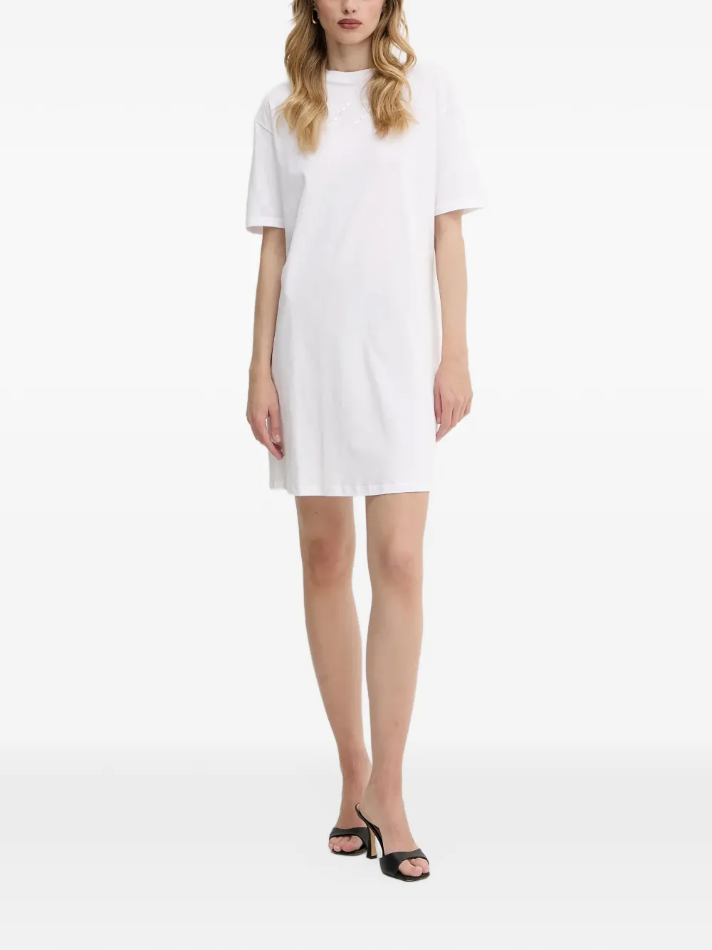 Armani Exchange T-shirtjurk met korte mouwen Wit