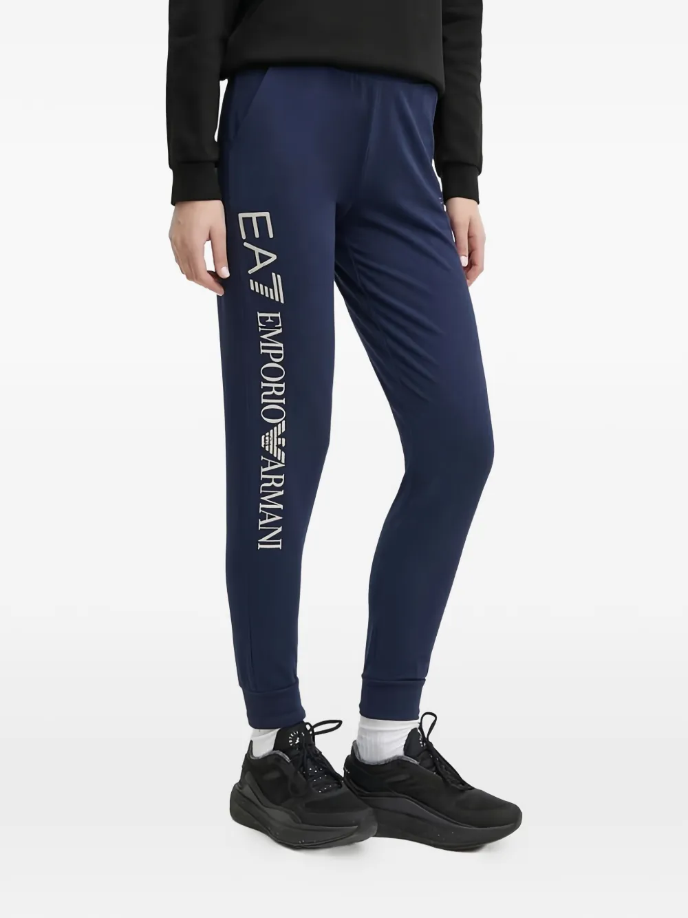 Ea7 Emporio Armani side-logo track pants - Blu