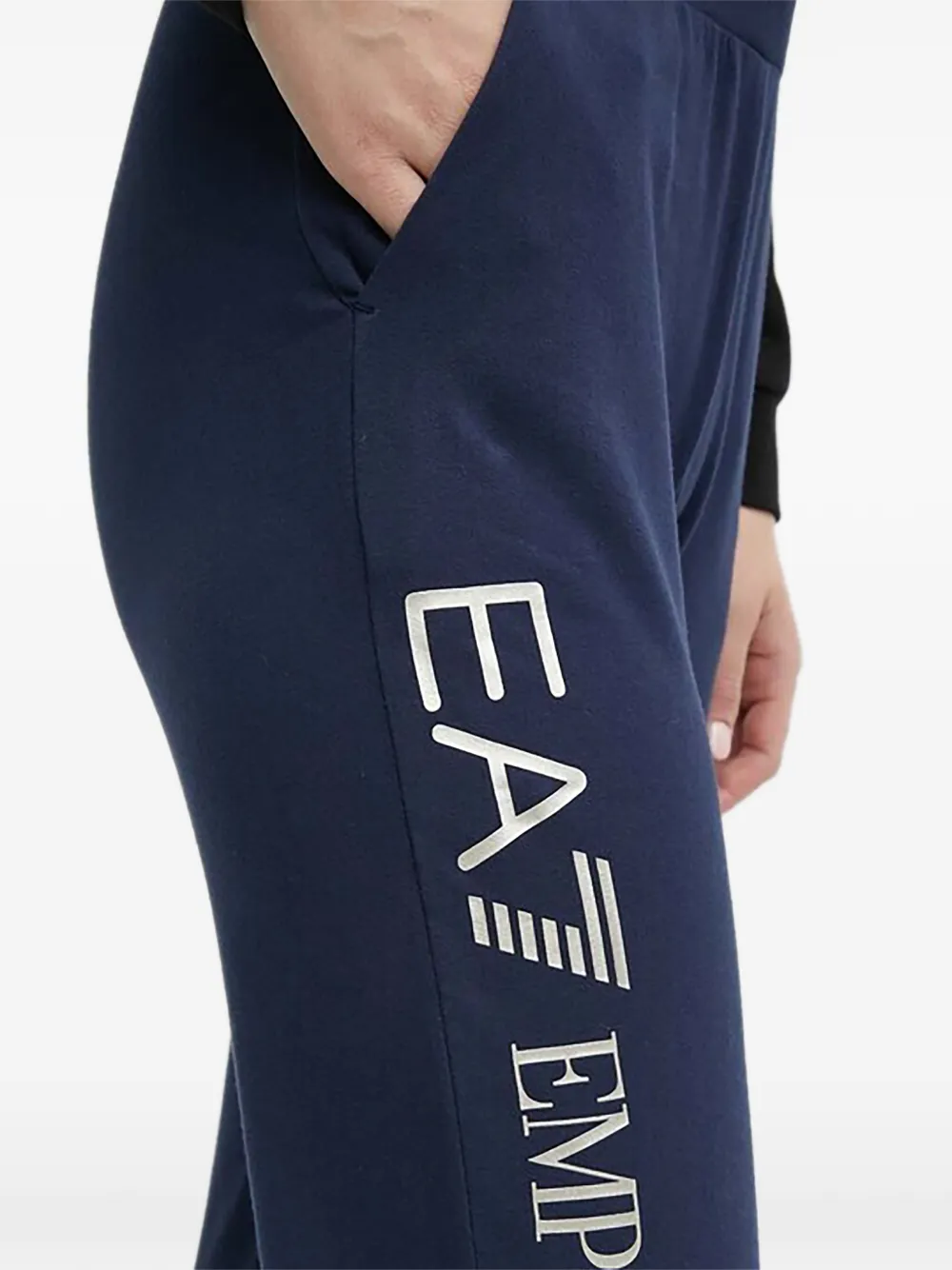 Ea7 Emporio Armani Trainingsbroek met logo Blauw