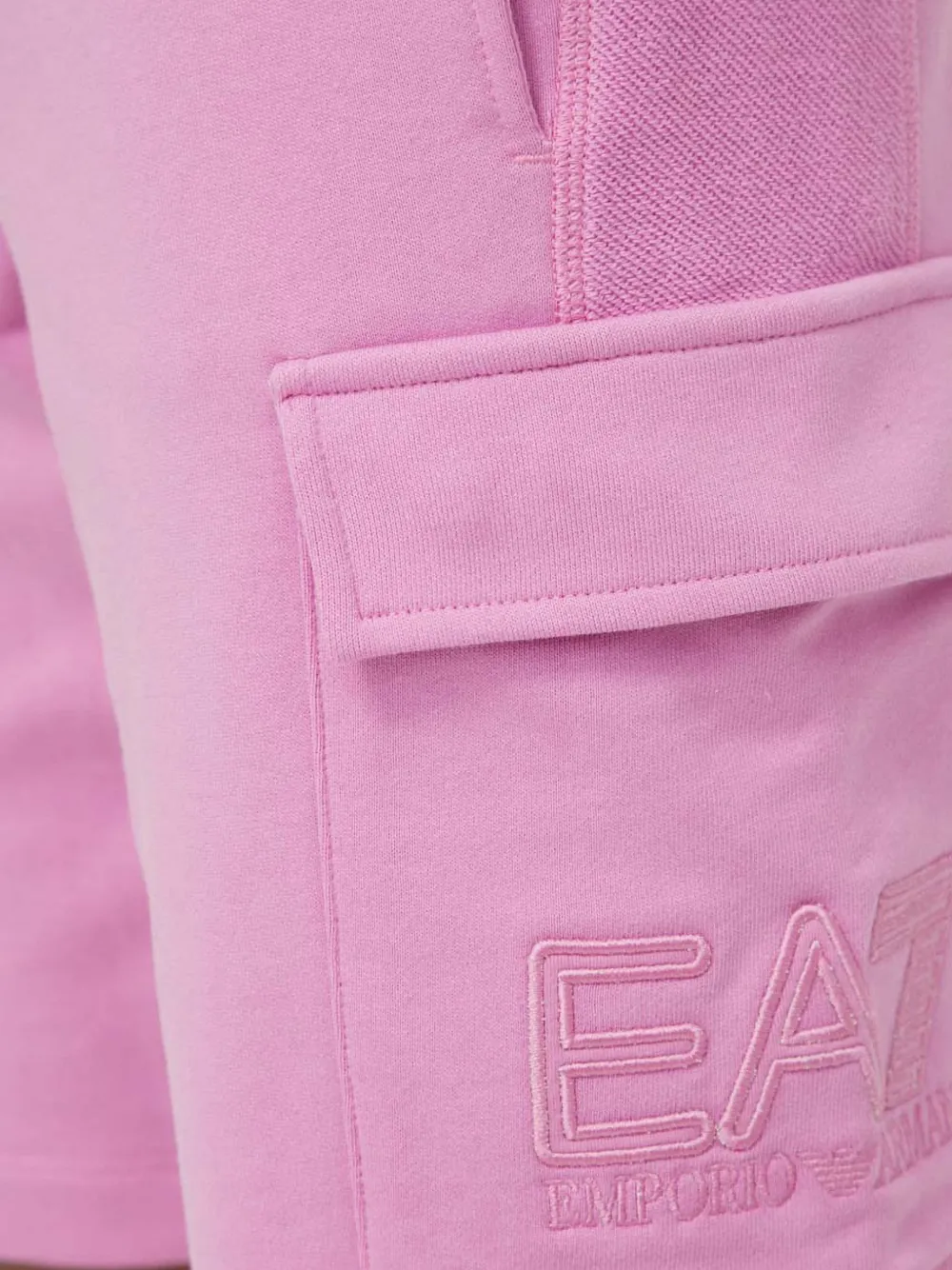 Ea7 Emporio Armani logo-embroidered track shorts Roze