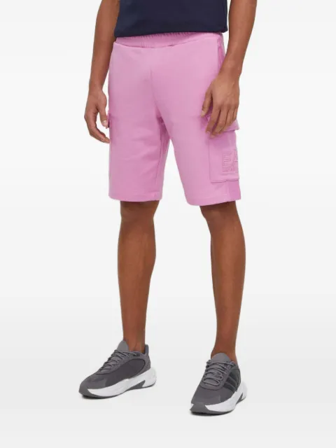 Ea7 Emporio Armani logo-embroidered track shorts