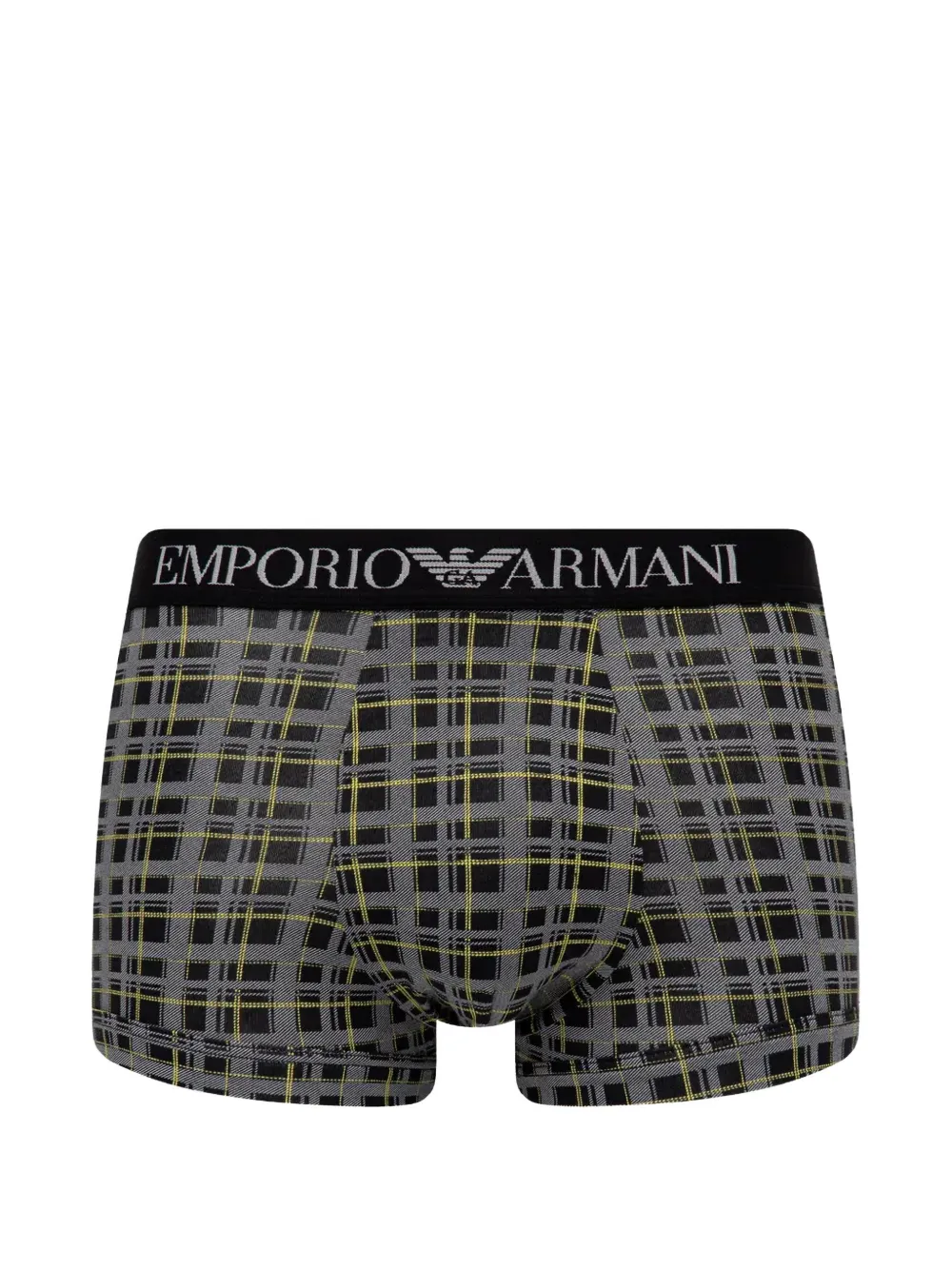 Emporio Armani Twee boxershorts met logoband Zwart