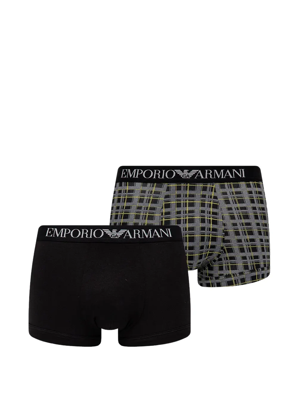 Emporio Armani logo-waistband boxers (set of two) - Nero