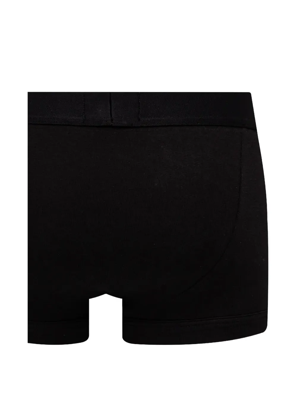 Emporio Armani Twee boxershorts met logoband Zwart