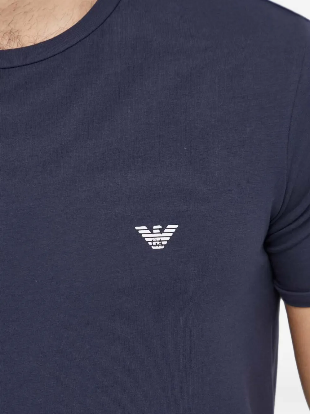 Emporio Armani T-shirt met logodetail Blauw