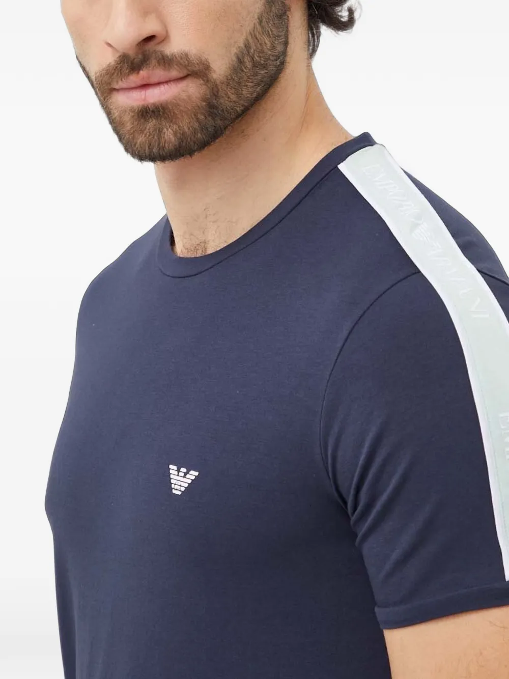 Emporio Armani T-shirt met logodetail Blauw
