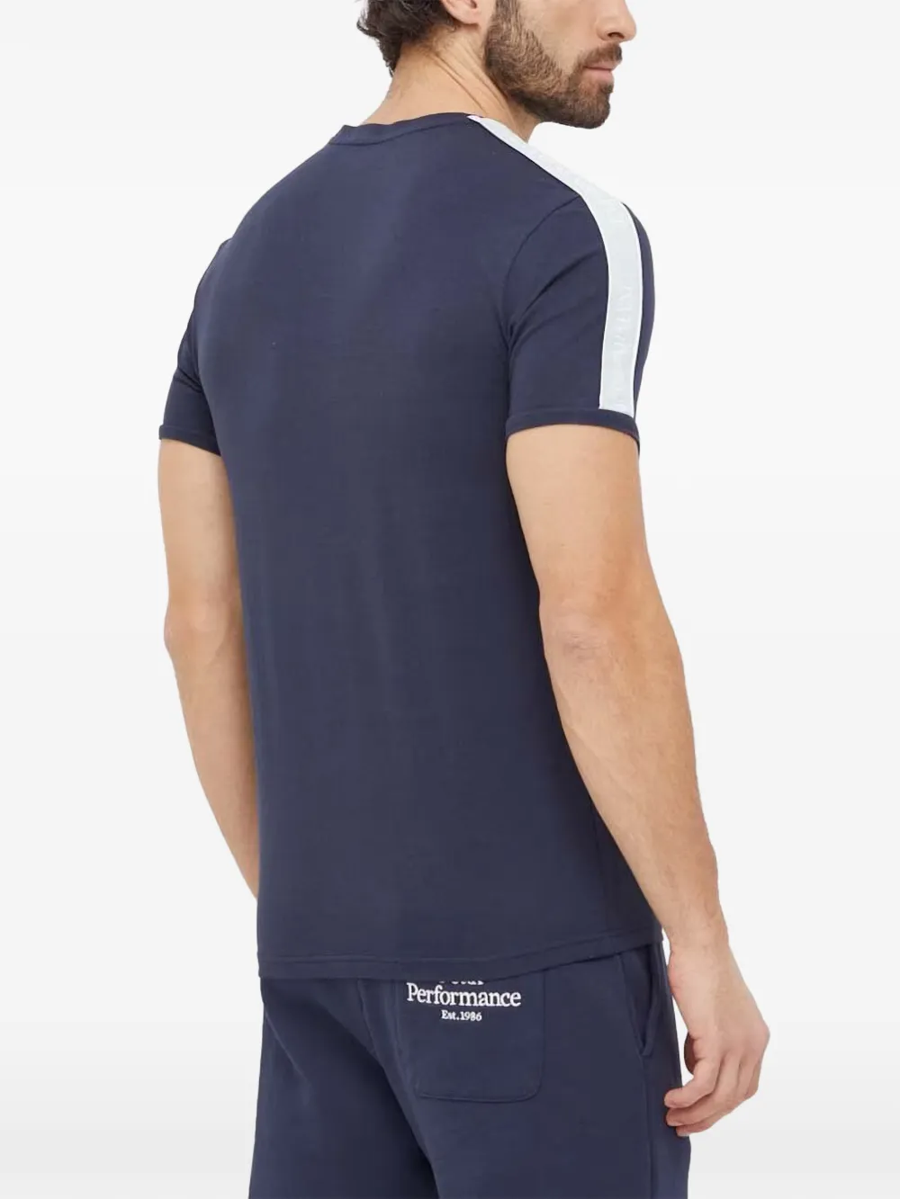 Emporio Armani T-shirt met logodetail Blauw