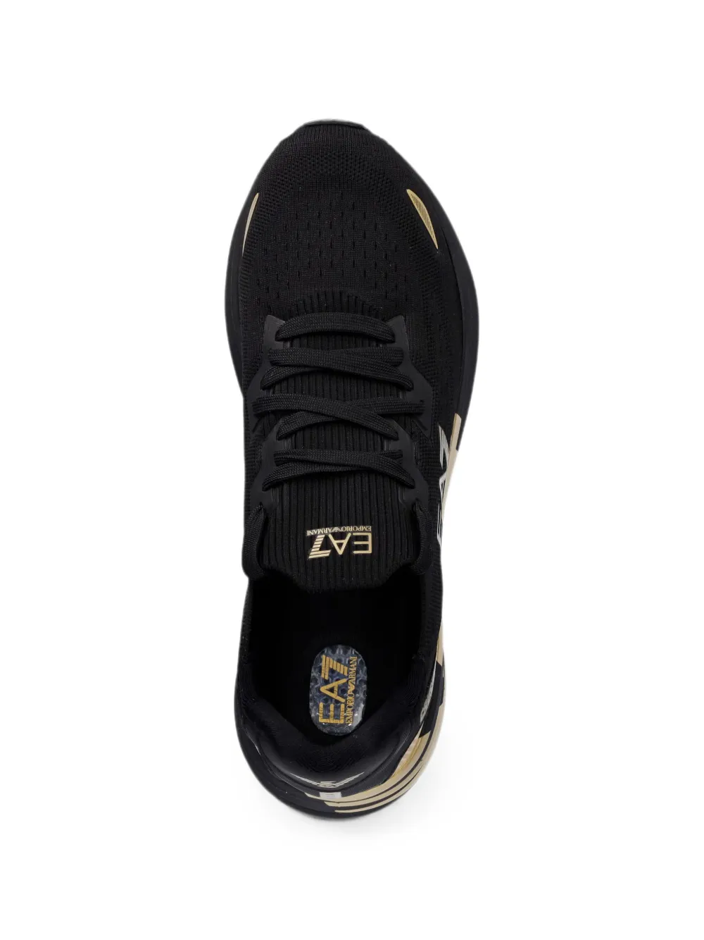Ea7 Emporio Armani logo-print lace-up sneakers Zwart