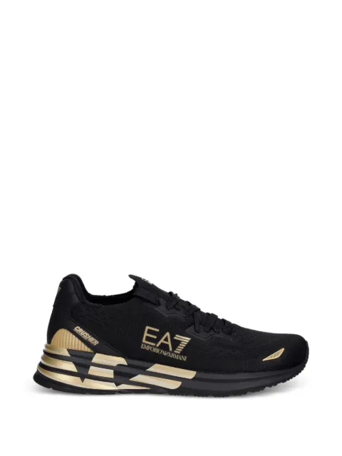 Ea7 Emporio Armani tenis con agujetas y logo estampado