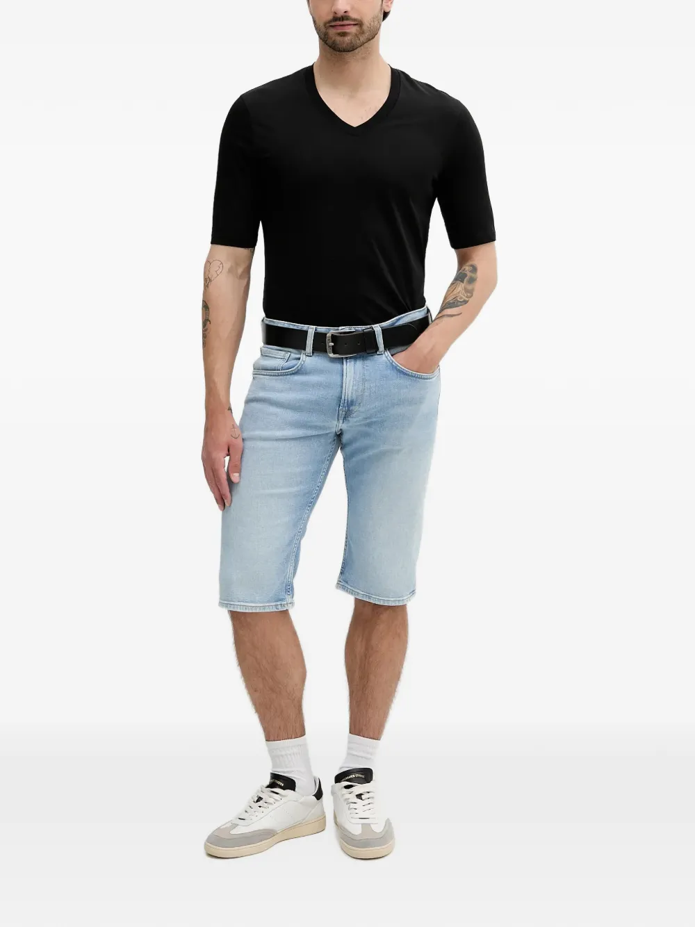 Armani Exchange T-shirt met logoprint Zwart