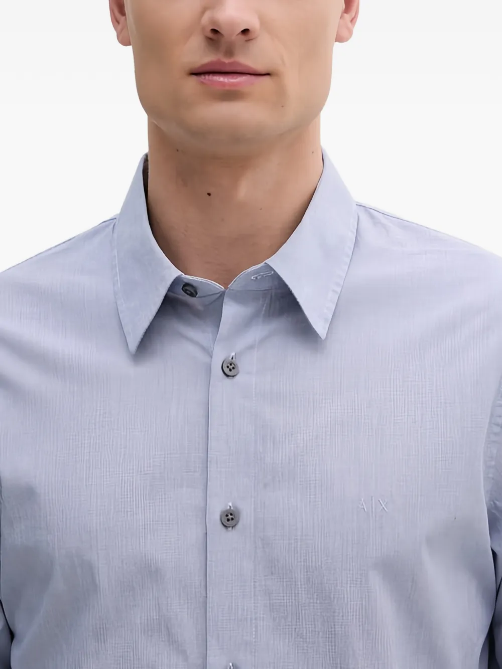 Armani Exchange Overhemd met knopen Blauw