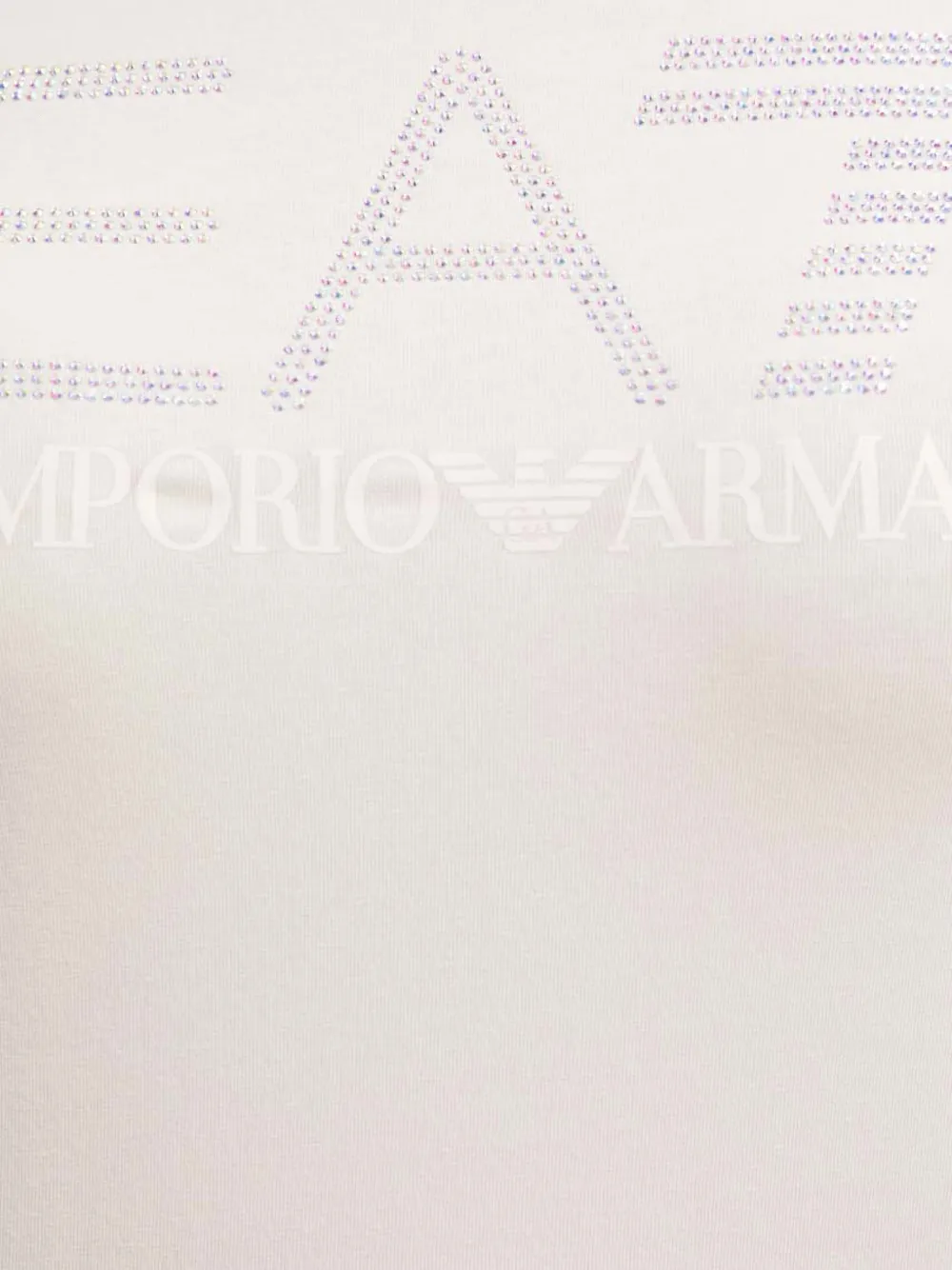 Ea7 Emporio Armani T-shirt met logoprint Beige
