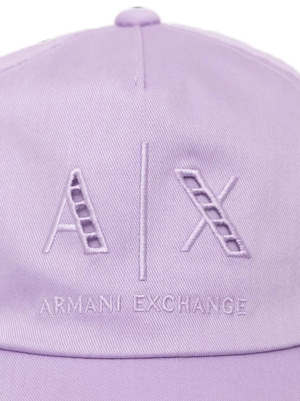 Armani Exchange Pet met geborduurd logo Paars