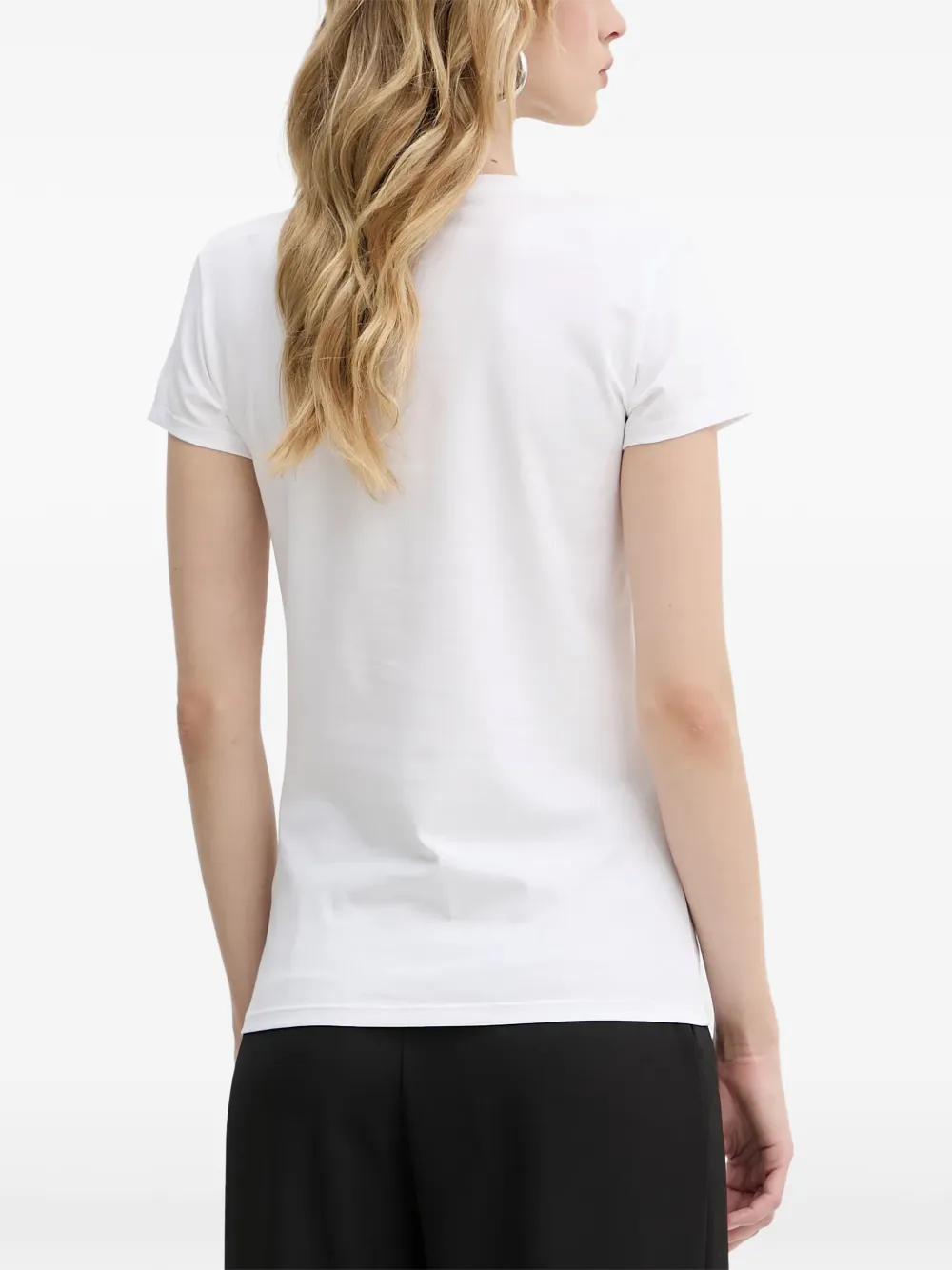 Armani Exchange T-shirt met logo en korte mouwen Wit