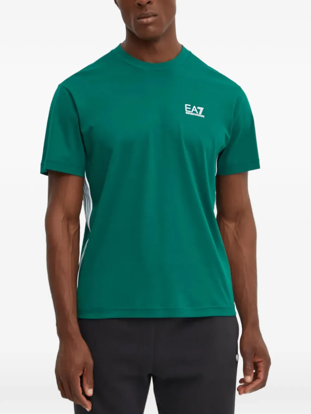 Ea7 Emporio Armani logo-print T-shirt - Verde