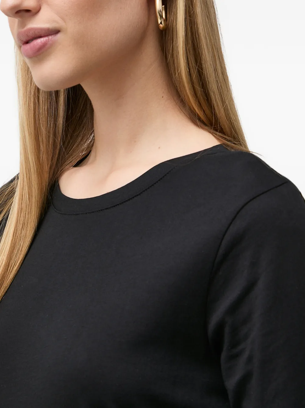 Armani Exchange T-shirt met ronde hals Zwart