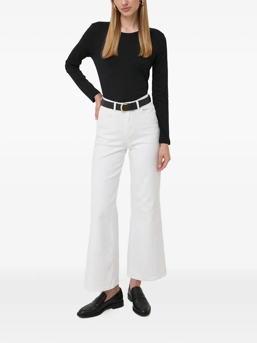 Armani Exchange T-shirt met ronde hals Zwart