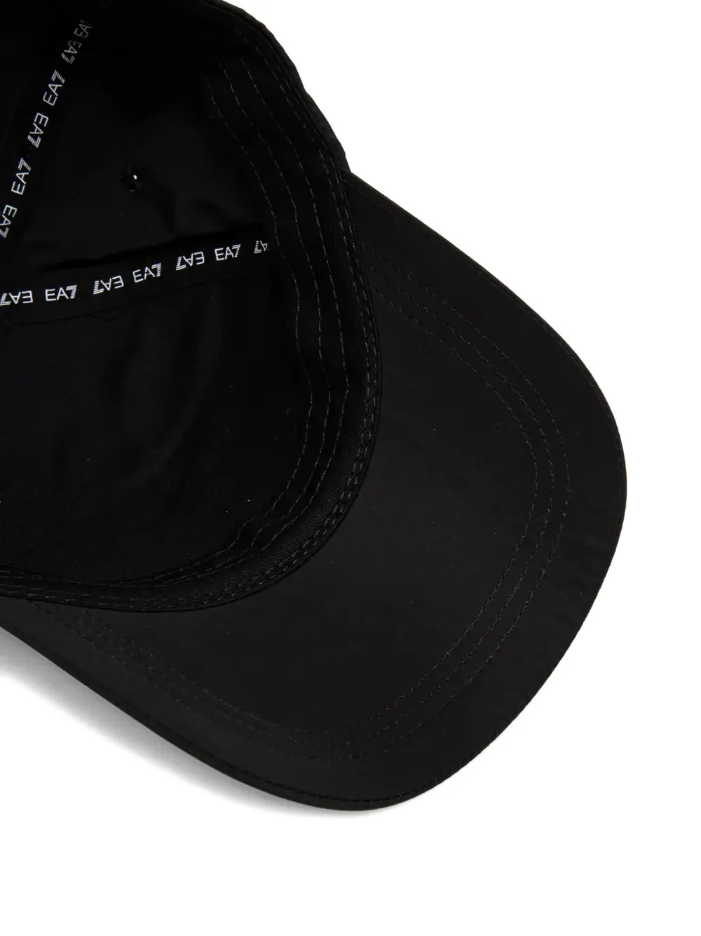 Ea7 Emporio Armani logo-patch baseball cap Zwart