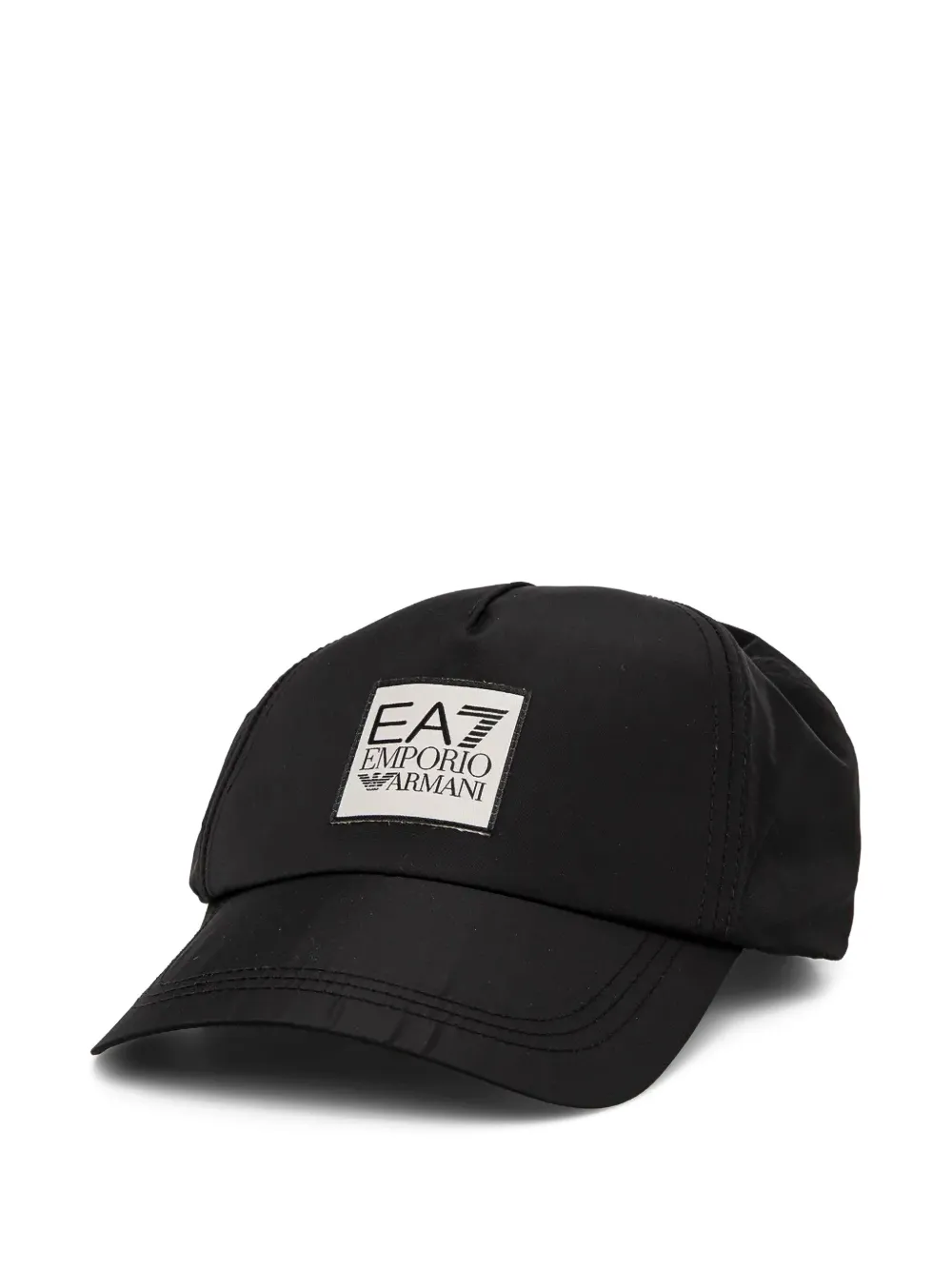 Ea7 Emporio Armani logo-patch baseball cap - Schwarz