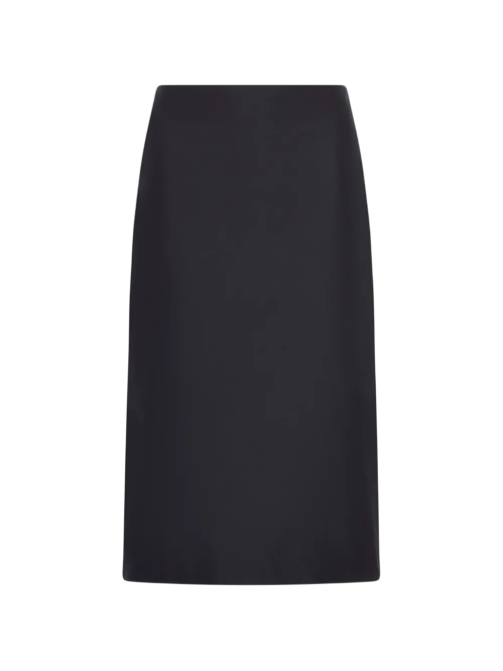 Jil Sander high-waisted slit midi skirt - Nero