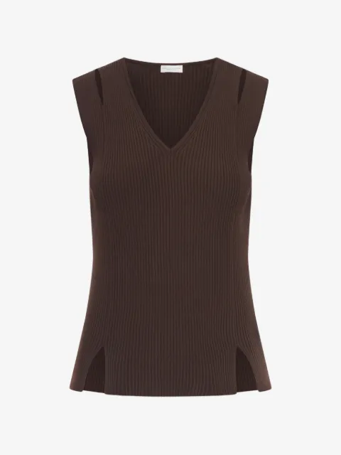 Roberto Collina Smanicato ribbed cut-out top