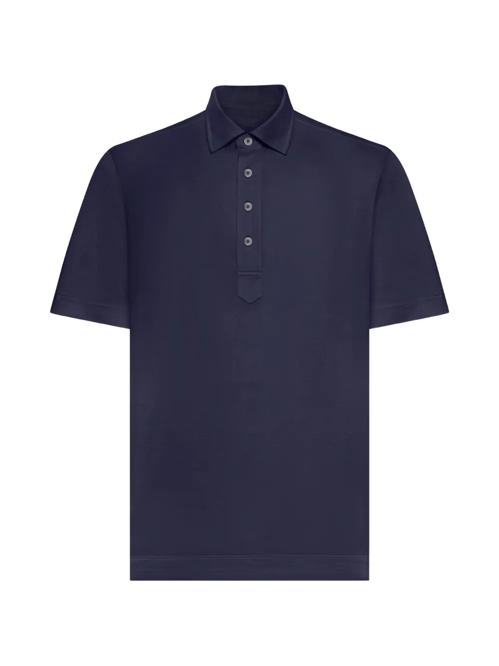 Zegna buttoned polo shirt - Blu