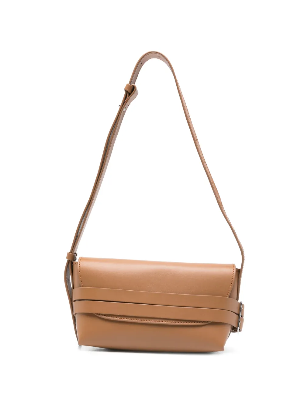 Vic Matie buckle leather shoulder bag - Toni neutri