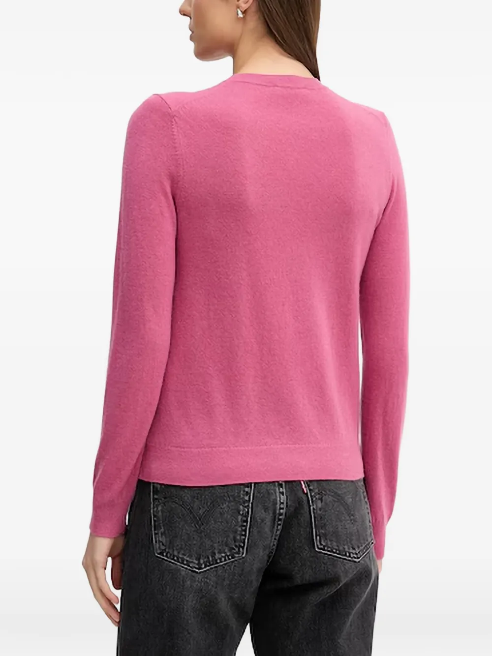 Benetton Trui met hoge hals Roze