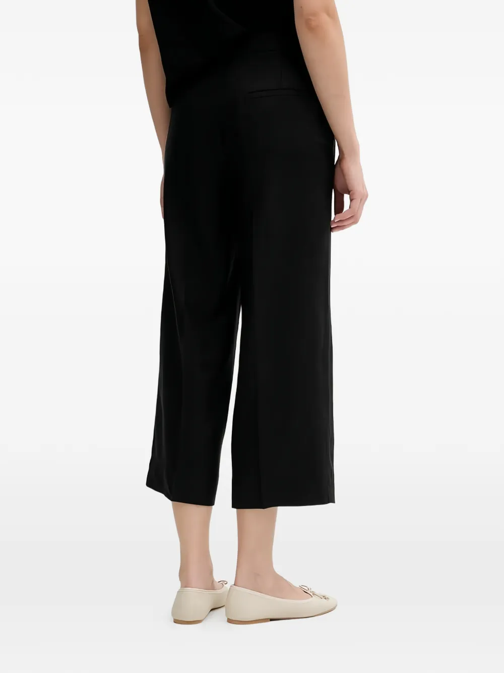Benetton Cropped broek Zwart
