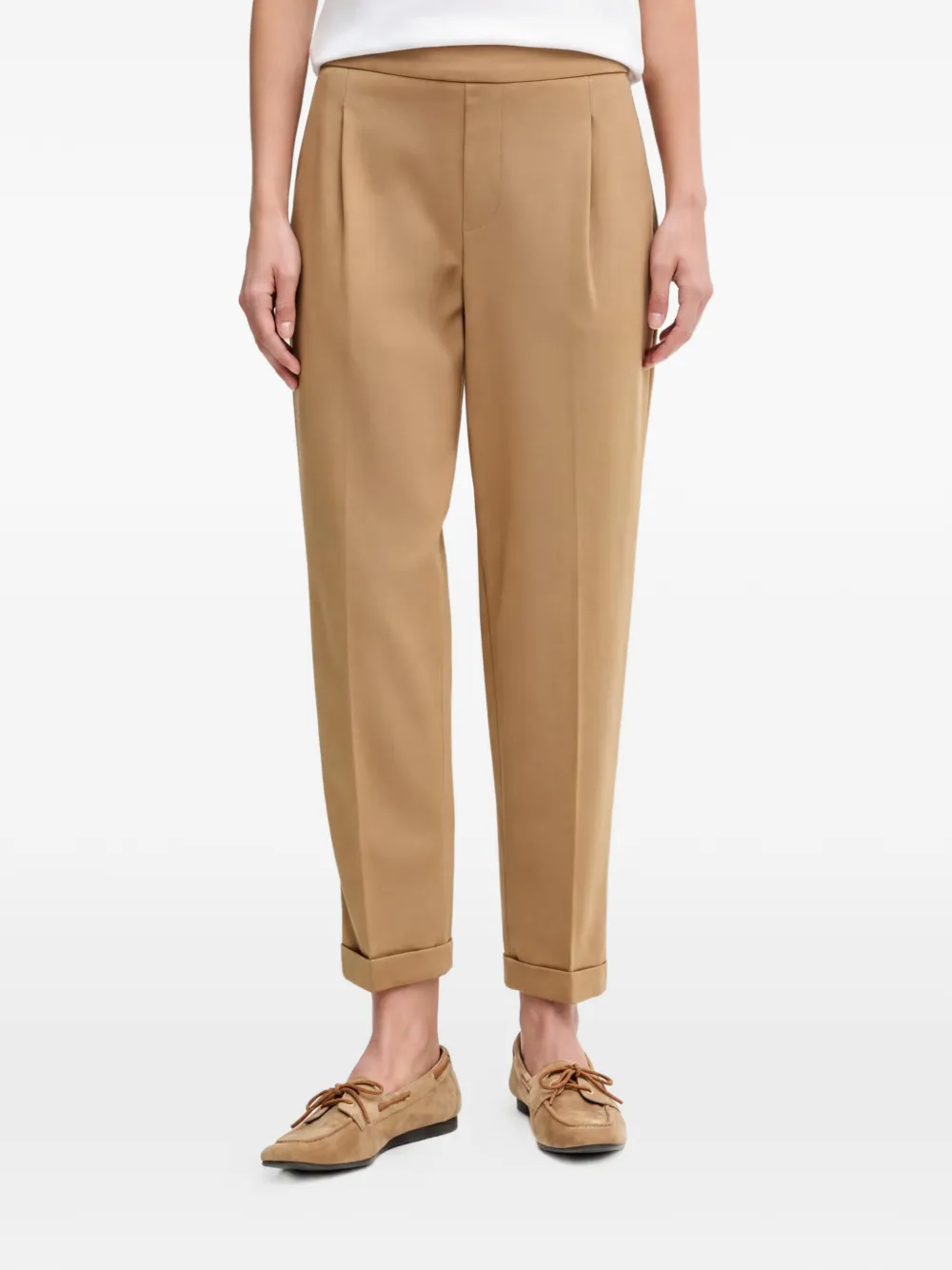 Benetton cuffed tapered trousers - Toni neutri
