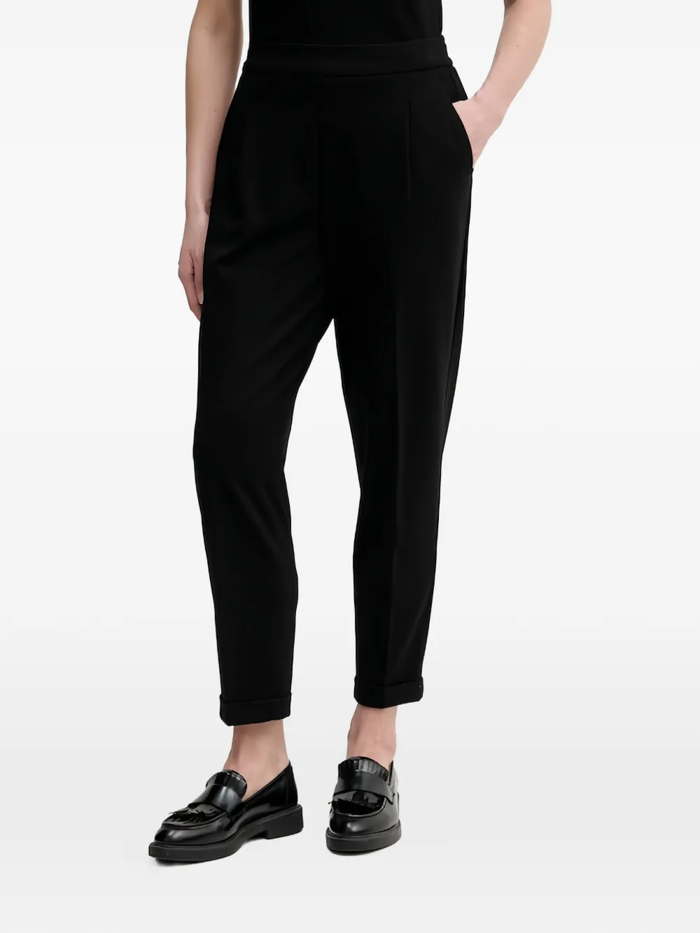 Benetton cuffed trousers - Nero