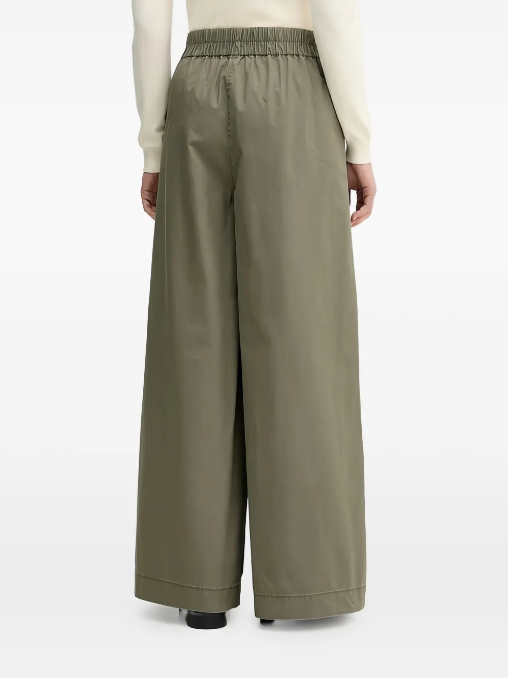 Benetton Broek met elastische tailleband Groen