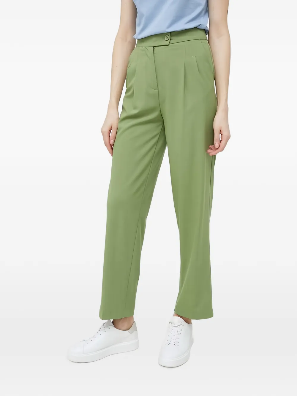 Benetton button pleated trousers - Verde
