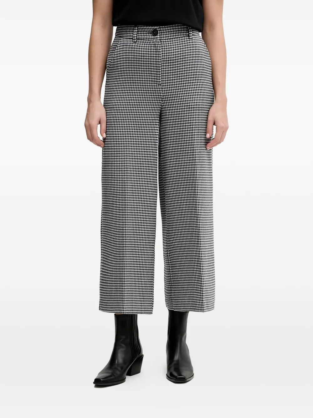 Benetton houndstooth trousers - Grigio