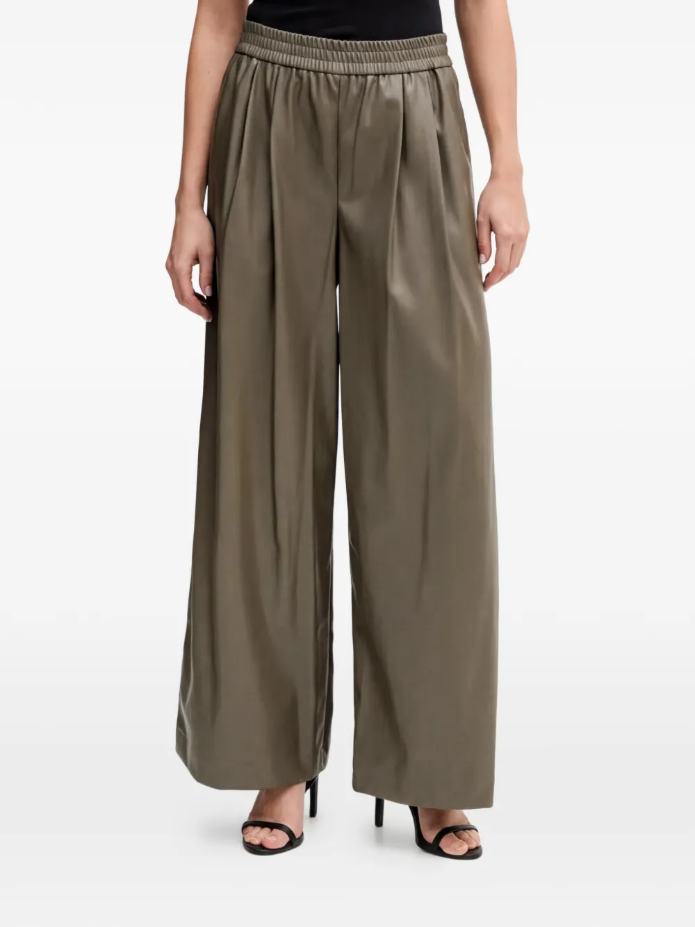 Benetton elasticated-waist trousers - Verde