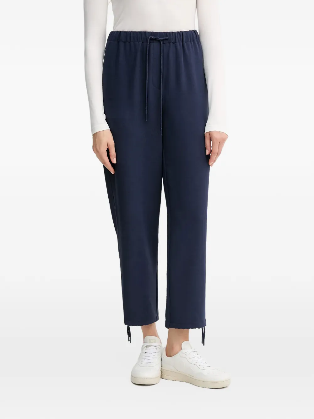 Benetton pantalon à lien de resserrage - Bleu Benetton pantalon à lien de resserrage - Bleu