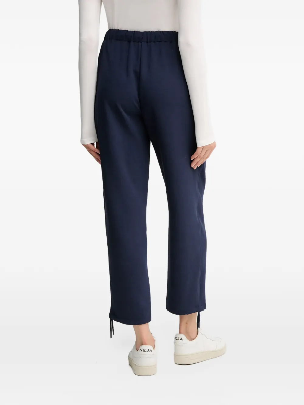 Benetton Broek met trekkoord Blauw