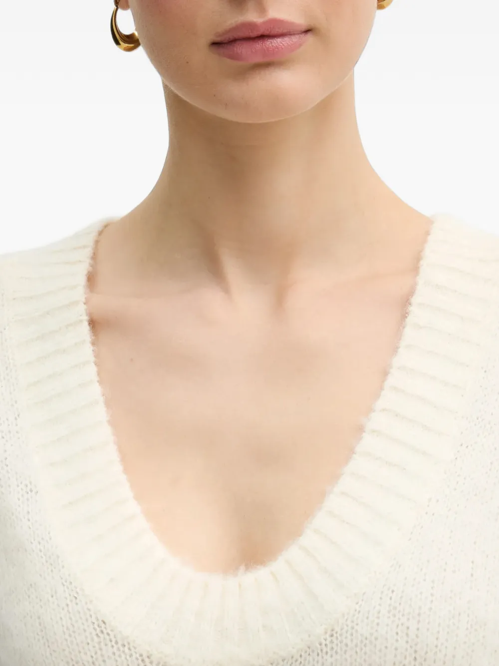 Benetton V-neck sweater Beige