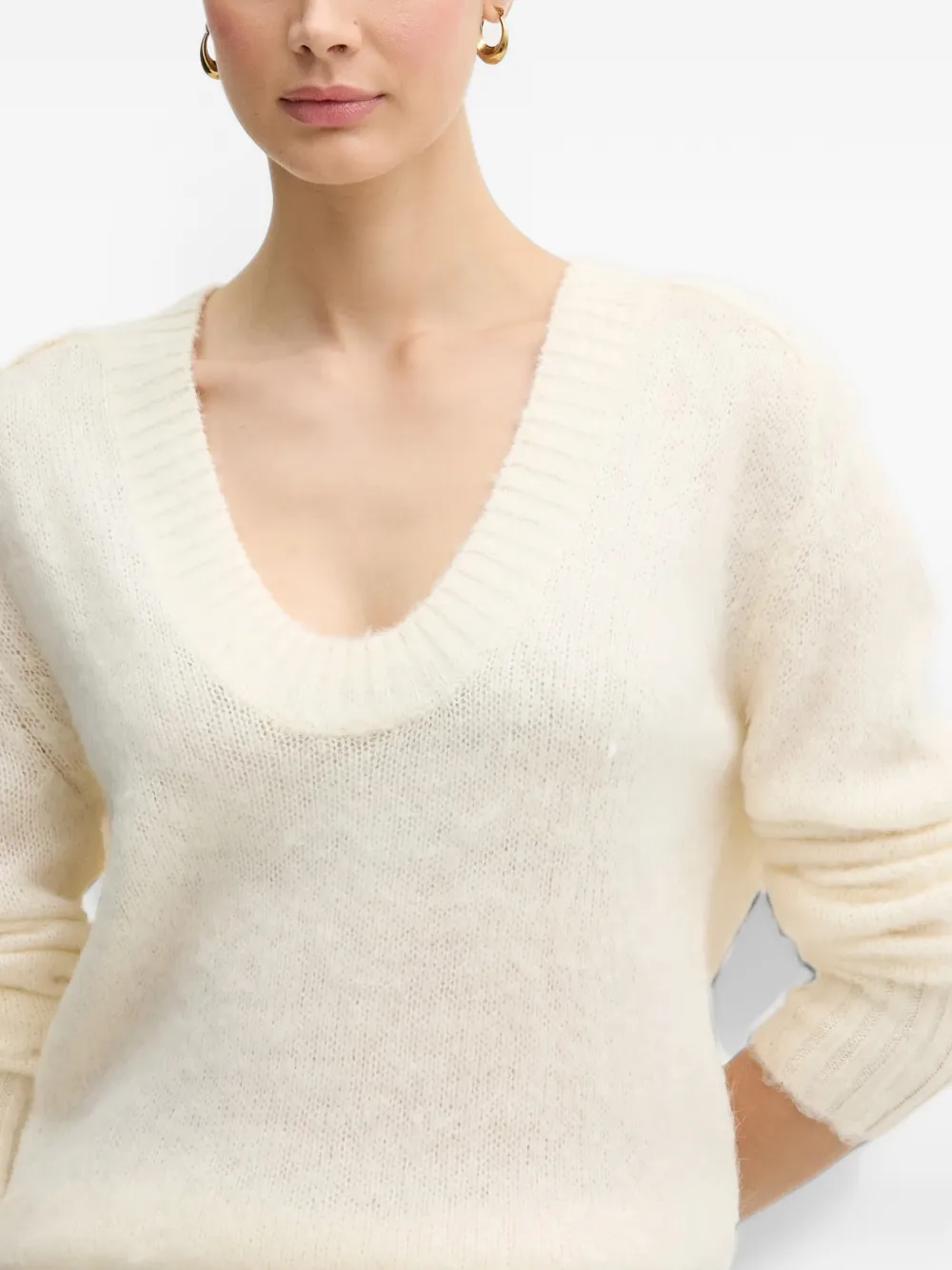 Benetton V-neck sweater Beige