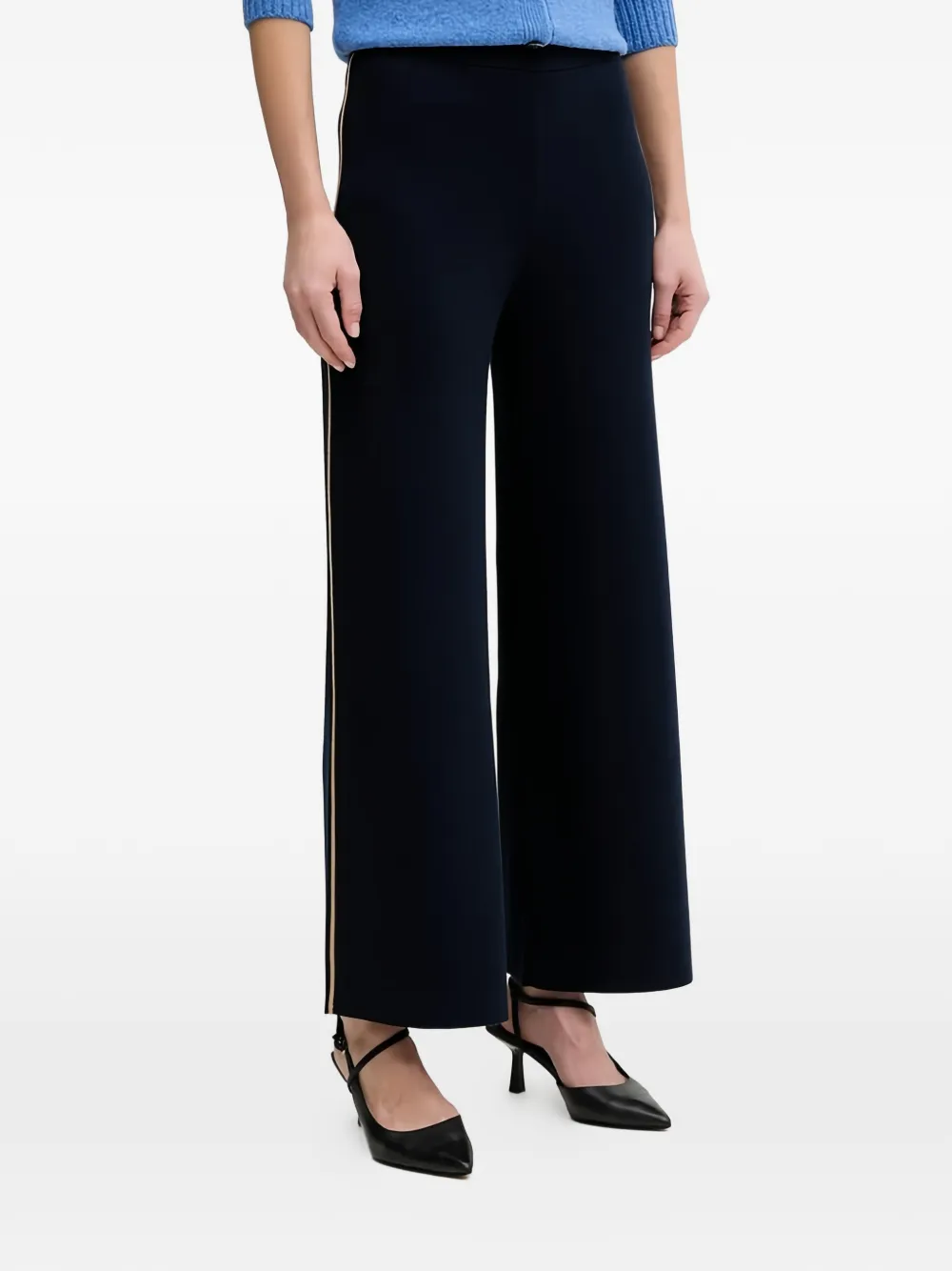Benetton wide leg trousers - Blu