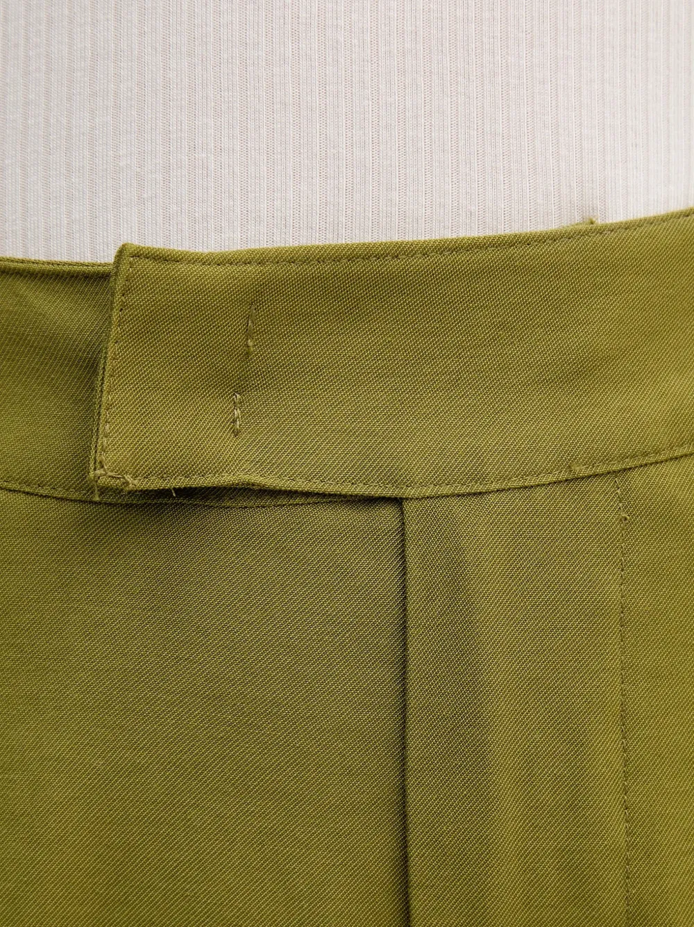 Benetton Geplooide pantalon Groen