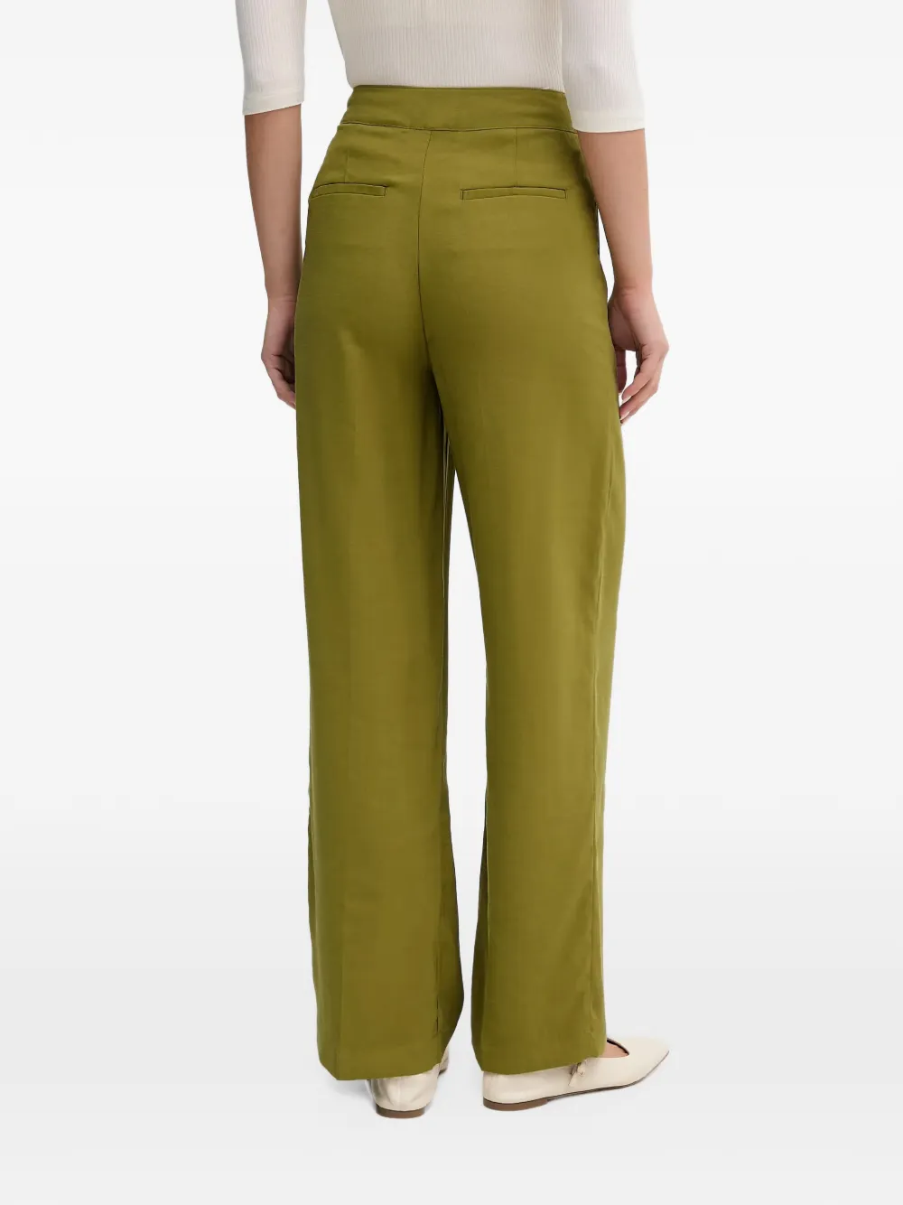 Benetton Geplooide pantalon Groen