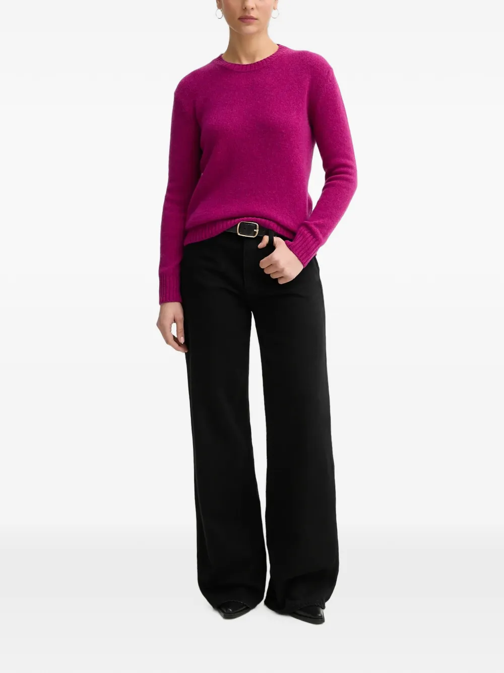Benetton Shetland sweater Roze